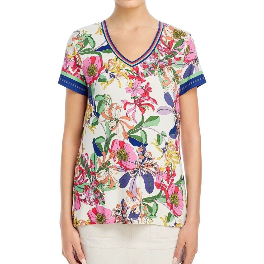 Johnny Was The Janie Favorite V Neck Floral Shirt Size XS